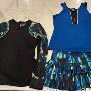 Three piece tennis outfit from Lucky in Love!